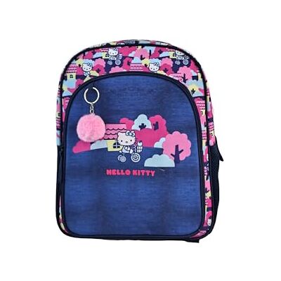 TOYBAGS Hello Kitty skolryggsäck DUBBEL KOMPARTIMENT Anpassningsbar vagnsryggsäck Förvaringsfack MED POM-POM-tillbehör 44 x 30 x 20 cm, Flerfärgad, M, Avslappnad TOYBAGS Hello Kitty skolryggsäck DUBBEL KOMPARTIMENT Anpassningsbar vagnsryggsäck Förvaringsfack MED POM-POM-tillbehör 44 x 30 x 20 cm, Flerfärgad, M, Avslappnad