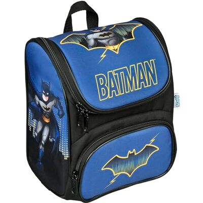 Scooli – förskoleryggsäck CUTIE Batman – huvudfack och framficka – vadderade axelremmar och ryggpanel – perfekt för barn från 3 år Scooli – förskoleryggsäck CUTIE Batman – huvudfack och framficka – vadderade axelremmar och ryggpanel – perfekt för barn från 3 år
