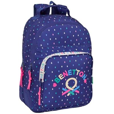 safta BENETTON DROP Skolryggsäck för barn, perfekt för barn i olika åldrar, bekväm och mångsidig, kvalitet och styrka, 32 x 15 x 42 cm safta BENETTON DROP Skolryggsäck för barn, perfekt för barn i olika åldrar, bekväm och mångsidig, kvalitet och styrka, 32 x 15 x 42 cm