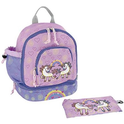 LAKEN LJ-UniX liten ryggsäck, ROSA, Modebetonad LAKEN LJ-UniX liten ryggsäck, ROSA, Modebetonad