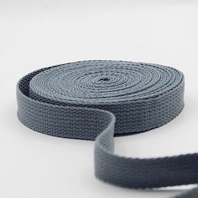 ACCESSOIRES LEDUC Leduc 3 meter rem bomull bagage handtag väska bälte axelrem sele ryggsäck lädervaror hög kvalitet grå (24) 2,5 cm ACCESSOIRES LEDUC Leduc 3 meter rem bomull bagage handtag väska bälte axelrem sele ryggsäck lädervaror hög kvalitet grå (24) 2,5 cm