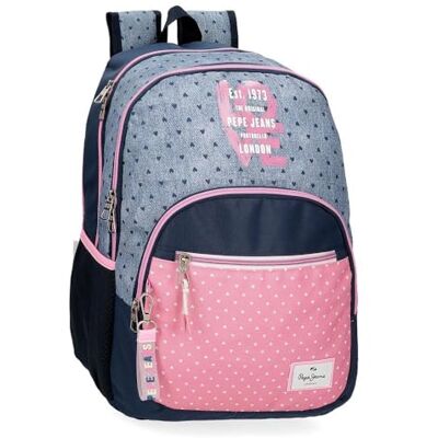Pepe Jeans Noni Denim ryggsäck med dubbla fack flerfärgad 32 x 44 x 22 cm polyester 25,81 L av Joumma väskor, Flerfärgad, Ryggsäck med dubbla fack Pepe Jeans Noni Denim ryggsäck med dubbla fack flerfärgad 32 x 44 x 22 cm polyester 25,81 L av Joumma väskor, Flerfärgad, Ryggsäck med dubbla fack
