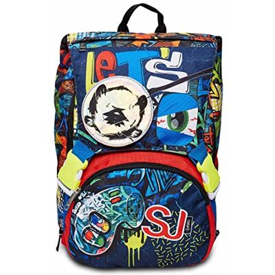 SJ GANG STYLE JAM GANG SJ Gang SJ Face Extensible School Ryggsäck, Svart Blå Dubbelfacksryggsäck Maxi Capienza Med Flip System Grundskola Barnryggsäck Olika Grafik Flip Magnetic, Flerfärgad, Taglia unica, skola SJ GANG STYLE JAM GANG SJ Gang SJ Face Extensible School Ryggsäck, Svart Blå Dubbelfacksryggsäck Maxi Capienza Med Flip System Grundskola Barnryggsäck Olika Grafik Flip Magnetic, Flerfärgad, Taglia unica, skola