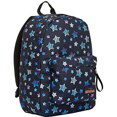 Seven Backpack, ISCHOOLPACK STAR PLAN Knapsack, Book Bag, for Teen, Girls&Boys, Large Capacity, For School, Sport, Free Time, Laptop Sleeve, with Power bank, USB-Port, Italian Design, black Seven Backpack, ISCHOOLPACK STAR PLAN Knapsack, Book Bag, for Teen, Girls&Boys, Large Capacity, For School, Sport, Free Time, Laptop Sleeve, with Power bank, USB-Port, Italian Design, black