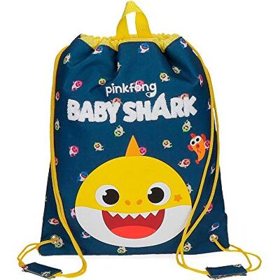 Baby Shark My Good Friend förskola ryggsäck, BLÅ, 27x34 cms, Lunchväska Baby Shark My Good Friend förskola ryggsäck, BLÅ, 27x34 cms, Lunchväska