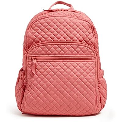 Vera Bradley dam bomull campus ryggsäck bokväska, en storlek, Terra Cotta Rose Återvunnen bomull, en storlek Vera Bradley dam bomull campus ryggsäck bokväska, en storlek, Terra Cotta Rose Återvunnen bomull, en storlek