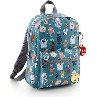 Miquelrius 7 l skolryggsäck för barn med dubbla fack, Monsters Återvunnet material, vadderad rygg och lätt design med dragkedja för dagis, grundskola och skolmaterial Miquelrius 7 l skolryggsäck för barn med dubbla fack, Monsters Återvunnet material, vadderad rygg och lätt design med dragkedja för dagis, grundskola och skolmaterial