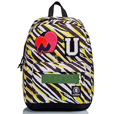 Invicta Backpack, CARLSON WASHED Eco-friendly Knapsack, Book Bag, for Teen, Girls&Boys, Large Capacity, For School, Sport, Free Time, with Side Pockets & Laptop Sleeve, Italian Design, pink Invicta Backpack, CARLSON WASHED Eco-friendly Knapsack, Book Bag, for Teen, Girls&Boys, Large Capacity, For School, Sport, Free Time, with Side Pockets & Laptop Sleeve, Italian Design, pink