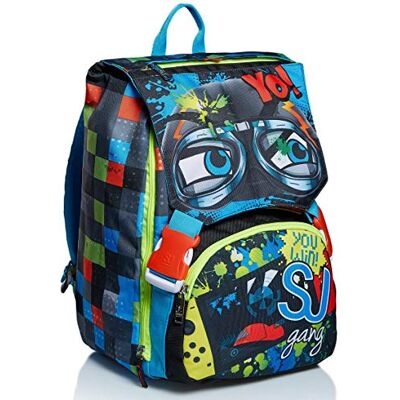 SJ GANG STYLE JAM GANG Sj Gang Stretchable Backpack, Sj Fantasy, Black, Elementary and Middle School SJ GANG STYLE JAM GANG Sj Gang Stretchable Backpack, Sj Fantasy, Black, Elementary and Middle School