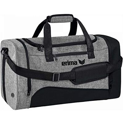 Erima unisex vuxen Club 1900 2.0 sportväska (7232001), Svart/grå melerad, S Erima unisex vuxen Club 1900 2.0 sportväska (7232001), Svart/grå melerad, S