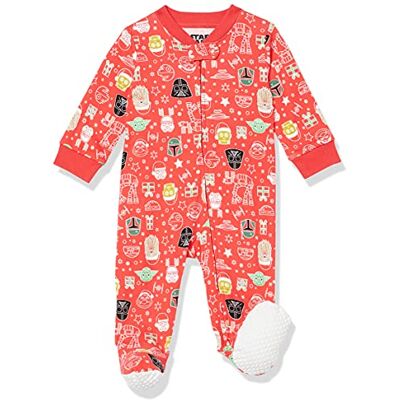 Amazon Essentials Disney Marvel Star Wars Princess Unisex Babies' bomull fotad sömn och lek, Star Wars semester Sova & lek, nyfödd Amazon Essentials Disney Marvel Star Wars Princess Unisex Babies' bomull fotad sömn och lek, Star Wars semester Sova & lek, nyfödd
