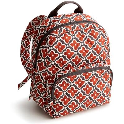 Vera Bradley Women's Premium Cotton Mini Banbury Backpack, Moorish, One Size Vera Bradley Women's Premium Cotton Mini Banbury Backpack, Moorish, One Size