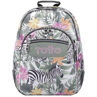 Totto Ryggsäck Tropisk 44cm Flerfärgad - Skola Totto Ryggsäck Tropisk 44cm Flerfärgad - Skola