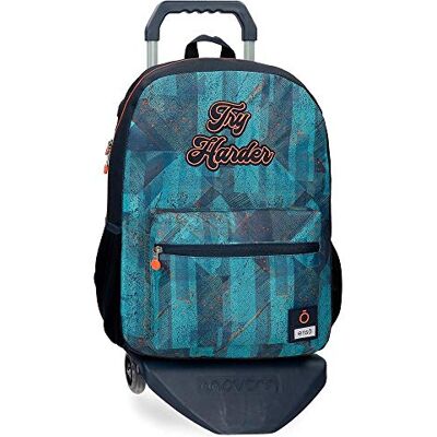 Enso Try Harder ryggsäck med vagn bärbar dator 15,6 tum blå 32 x 44 x 17 cm polyester 21,12 L Enso Try Harder ryggsäck med vagn bärbar dator 15,6 tum blå 32 x 44 x 17 cm polyester 21,12 L