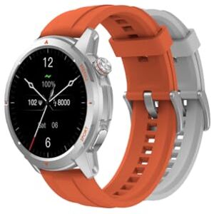 Beafon , Smartwatch 601, armbandsur, AMOLED-skärm 3,63 cm (1,43 tum), panda glas, kompass, höjdmätare, IP68, 5ATM, sportmode, puls, syre, stegräknare, Bluetooth-samtal, GPS