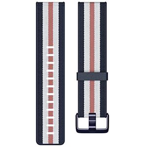 Fitbit Versa/Versa Lite, vävt tillbehörsband, marinblå/rosa, liten Fitbit Versa/Versa Lite, vävt tillbehörsband, marinblå/rosa, liten