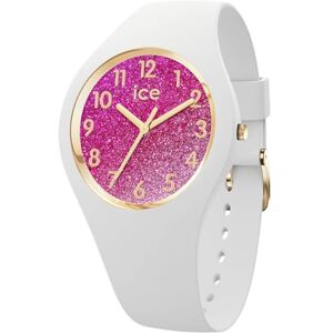 ICE-WATCH ICE glitter White pink Vit damklocka med plastarmband 022572 (Small) ICE-WATCH ICE glitter White pink Vit damklocka med plastarmband 022572 (Small)