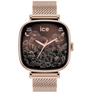 ICE-WATCH ICE smart 2.0 Rose-gold Milanese Fyrkantig smartklocka i roséguld för kvinnor med armband i rostfritt stål 025233 (1,70 tum) ICE-WATCH ICE smart 2.0 Rose-gold Milanese Fyrkantig smartklocka i roséguld för kvinnor med armband i rostfritt stål 025233 (1,70 tum)