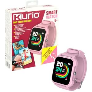 KURIO Smartklocka för barn, vattentät fitnessmätare med hjärtfrekvens, sömnövervakning och appanslutning, aktivitetsklocka med spel och urtavlor, rosa KURIO Smartklocka för barn, vattentät fitnessmätare med hjärtfrekvens, sömnövervakning och appanslutning, aktivitetsklocka med spel och urtavlor, rosa
