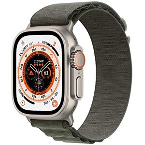 Apple Watch Ultra (GPS + Cellular, 49mm) Smartklocka titanboett bergsloop grön – S. Träningsmätare, precisions-gps, aktiveringsknapp, extra lång batteritid, ljusare Retina-skärm Apple Watch Ultra (GPS + Cellular, 49mm) Smartklocka titanboett bergsloop grön – S. Träningsmätare, precisions-gps, aktiveringsknapp, extra lång batteritid, ljusare Retina-skärm