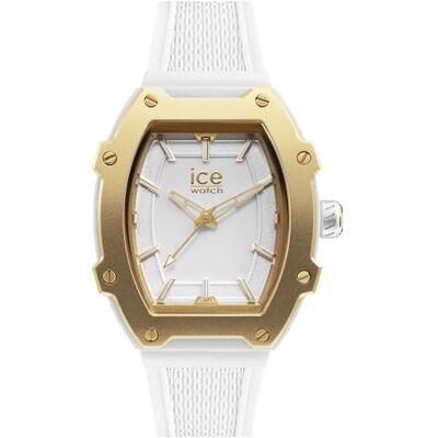 ICE-WATCH ICE boliday White gold- Vit damklocka med silikonarmband 023318 (Medium) ICE-WATCH ICE boliday White gold- Vit damklocka med silikonarmband 023318 (Medium)