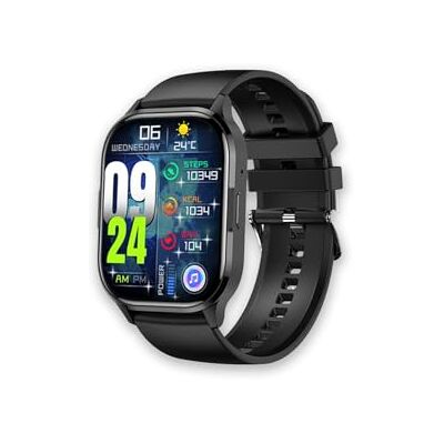 CGV Geko Watch 3 Pro svart smartklocka med 240 x 296 2,01 tum AMOLED-skärm, Bluetooth 5.3-samtal, 5 dagars batteritid, 100 sportlägen, IP67-vattentät, med hälsoövervakning Android/iOS CGV Geko Watch 3 Pro svart smartklocka med 240 x 296 2,01 tum AMOLED-skärm, Bluetooth 5.3-samtal, 5 dagars batteritid, 100 sportlägen, IP67-vattentät, med hälsoövervakning Android/iOS