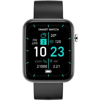 NK Smartwatch smartklocka med 1,30 tums skärm, stegskärm, kalorimätare, sömnskärm, app-anslutning, för kvinnor/män/barn (kompatibel: iOS och Android) NK Smartwatch smartklocka med 1,30 tums skärm, stegskärm, kalorimätare, sömnskärm, app-anslutning, för kvinnor/män/barn (kompatibel: iOS och Android)