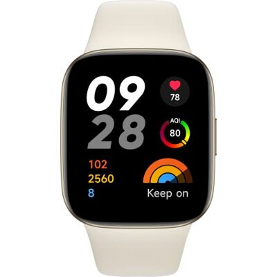 XIAOMI Redmi Watch 3, vit, 1,75 tum AMOLED-skärm, Bluetooth-telefonsamtal, 12 dagars batteritid, hälsoövervakning svensk version XIAOMI Redmi Watch 3, vit, 1,75 tum AMOLED-skärm, Bluetooth-telefonsamtal, 12 dagars batteritid, hälsoövervakning svensk version