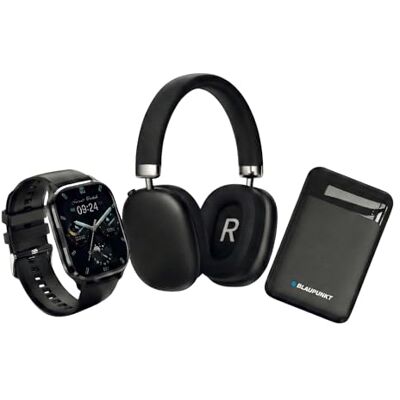 Blaupunkt Easy Connect Trio Pack: BLP 5254 smartklocka + BLP4996/26 Bluetooth-headset + BLP7603/26 externt batteri Blaupunkt Easy Connect Trio Pack: BLP 5254 smartklocka + BLP4996/26 Bluetooth-headset + BLP7603/26 externt batteri