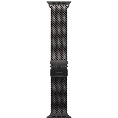 Apple Watch Band Milanesisk loop 49 mm svart L Apple Watch Band Milanesisk loop 49 mm svart L