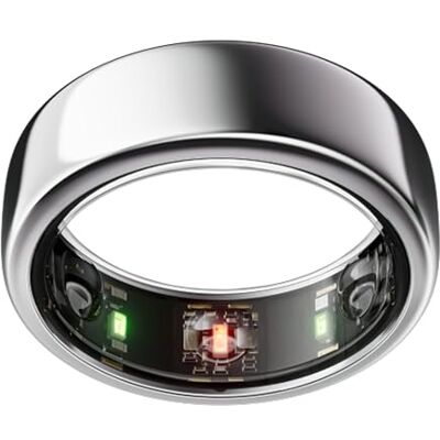 OURA Gen3 Horizon Smart Ring – storlek 9, Silver Registrera sömn, puls och kondition – upp till 7 dagars batteritid – kompatibel med iOS/Android – Prova ut storleken med s storlekskit OURA Gen3 Horizon Smart Ring – storlek 9, Silver Registrera sömn, puls och kondition – upp till 7 dagars batteritid – kompatibel med iOS/Android – Prova ut storleken med s storlekskit