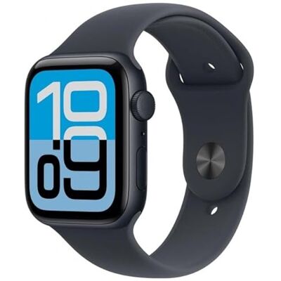 Apple Watch SE 3 GPS 40 mm smartklocka med midnatt aluminiumboett midnatt med sportband M/L. Fitness- och sömnspårare, pulsmätare, display som alltid är på, vattentålig Apple Watch SE 3 GPS 40 mm smartklocka med midnatt aluminiumboett midnatt med sportband M/L. Fitness- och sömnspårare, pulsmätare, display som alltid är på, vattentålig