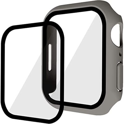 Robwick Kompatibel med iwatch7 klockfodral, iwatch7 skyddsfodral, PC + härdat filmfodral och film, 45 mm skyddande fodral – tegelblå Robwick Kompatibel med iwatch7 klockfodral, iwatch7 skyddsfodral, PC + härdat filmfodral och film, 45 mm skyddande fodral – tegelblå
