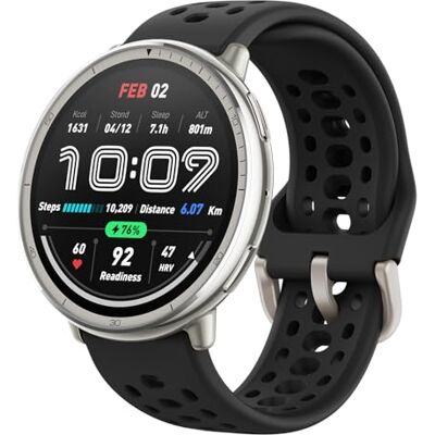 Amazfit Active 2 Smart Watch 44 mm, GPS-kartor med riktning, fitnessmätare, 10 dagars batteri, sömnskärm, 160 + sportlägen, vattentålig, för Android och Apple iPhone, svart silikon Amazfit Active 2 Smart Watch 44 mm, GPS-kartor med riktning, fitnessmätare, 10 dagars batteri, sömnskärm, 160 + sportlägen, vattentålig, för Android och Apple iPhone, svart silikon