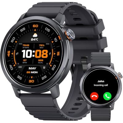 KOSPET ORB Smart Watch Män och Kvinnor, Ultralätt Bluetooth-samtal, AMOLED-display, 25 dagars batteritid, pulsmätare/sömn/SpO2 Smartwatch rund IP68, 175 sportlägen KOSPET ORB Smart Watch Män och Kvinnor, Ultralätt Bluetooth-samtal, AMOLED-display, 25 dagars batteritid, pulsmätare/sömn/SpO2 Smartwatch rund IP68, 175 sportlägen