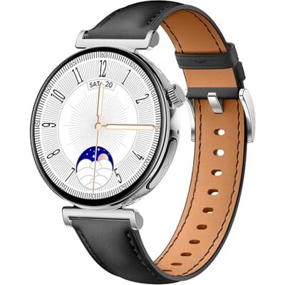 Knauermann PRO 3 Mini (2024) silver – hälsoklocka smartklocka med telefonifunktion – EKG HRV och SOS-funktion – AMOLED-display – BT Bluetooth – sömnapné – Edition 1, 14–24, rund Knauermann PRO 3 Mini (2024) silver – hälsoklocka smartklocka med telefonifunktion – EKG HRV och SOS-funktion – AMOLED-display – BT Bluetooth – sömnapné – Edition 1, 14–24, rund