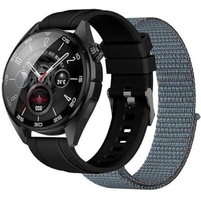 Nilox , Trailpro med inbyggd GPS, smartwatch för kvinnor och män med hälsoövervakning, fitness och meddelanden, vatten- och dammbeständig, kompatibel med Android och iOS Nilox , Trailpro med inbyggd GPS, smartwatch för kvinnor och män med hälsoövervakning, fitness och meddelanden, vatten- och dammbeständig, kompatibel med Android och iOS