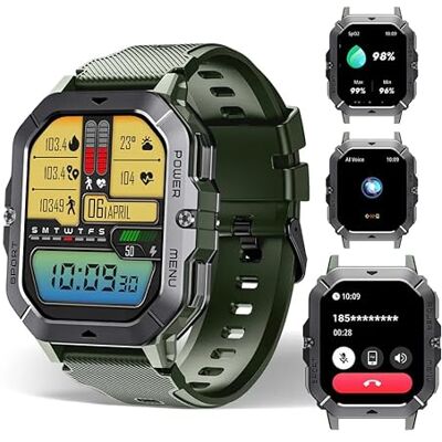 OBA Oukitel BT101 2,02 tums sportklocka, 100 sportlägen, vattentät 5 ATM, meddelanden, pulsmätare, stegräknare, 410 mAh, grön, Grön, Media, Rugged OBA Oukitel BT101 2,02 tums sportklocka, 100 sportlägen, vattentät 5 ATM, meddelanden, pulsmätare, stegräknare, 410 mAh, grön, Grön, Media, Rugged