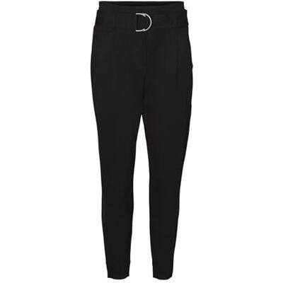 VERO MODA dam Vmbailey Hr Paperbag Belt P Petite Noos byxor, svart, XL / 28L VERO MODA dam Vmbailey Hr Paperbag Belt P Petite Noos byxor, svart, XL / 28L