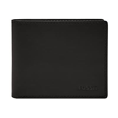 Fossil plånbok för män, Derrick RFID Läder Bifold med Flip ID, ML3681001, 10,9 cm L x 1,27 cm B x 8,9 cm H Fossil plånbok för män, Derrick RFID Läder Bifold med Flip ID, ML3681001, 10,9 cm L x 1,27 cm B x 8,9 cm H