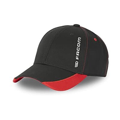 Facom DIY keps för män, justerbar arbetshatt, svart, röd, vit, storlek TU, REA, One size Facom DIY keps för män, justerbar arbetshatt, svart, röd, vit, storlek TU, REA, One size