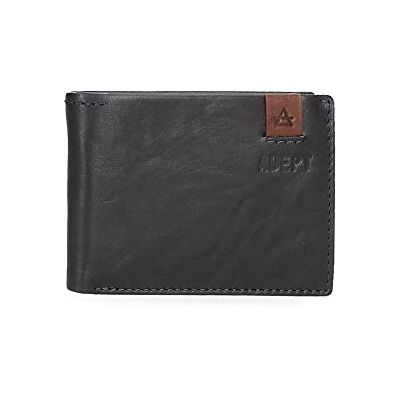 ADEPT MAX Horisontell plånbok med Plånbok Blå 11x8x1 cms Läder, Blå, Horisontell plånbok med plånbok ADEPT MAX Horisontell plånbok med Plånbok Blå 11x8x1 cms Läder, Blå, Horisontell plånbok med plånbok