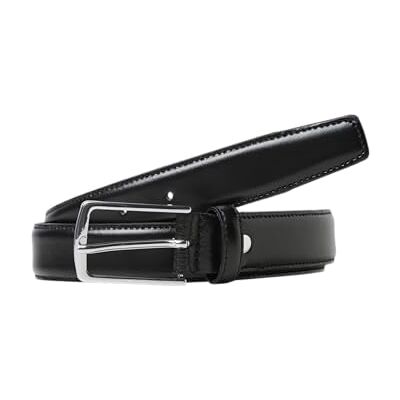 JACK & JONES Jacchristopher Belt Noos Herrbälte, Svart (svart detalj: Normal Buckle), 80 JACK & JONES Jacchristopher Belt Noos Herrbälte, Svart (svart detalj: Normal Buckle), 80
