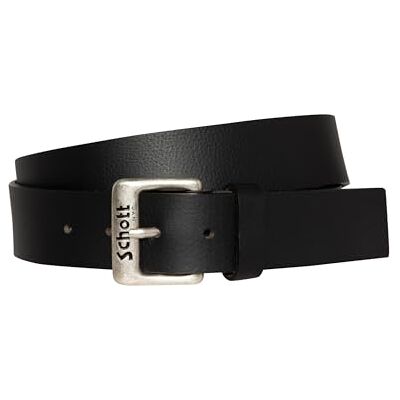 Schott NYC SCHOTT BELTAMOS BLACK EMBOSSEE-bälte, svart, one size Schott NYC SCHOTT BELTAMOS BLACK EMBOSSEE-bälte, svart, one size