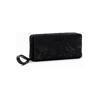 Desigual Women's Mone_Alpha Maya Maxi dubbelvikt plånbok, svart, 1, svart, 1 Desigual Women's Mone_Alpha Maya Maxi dubbelvikt plånbok, svart, 1, svart, 1