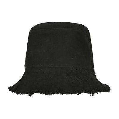 Flexfit Unisex öppen kant bucket hatt hatt, svart, en storlek Flexfit Unisex öppen kant bucket hatt hatt, svart, en storlek