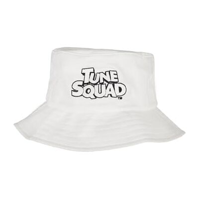 Tee Space Jam Unisex Bucket Hat Tune Squad fiskehatt vit med logotyp pinne i svart, en storlek Tee Space Jam Unisex Bucket Hat Tune Squad fiskehatt vit med logotyp pinne i svart, en storlek