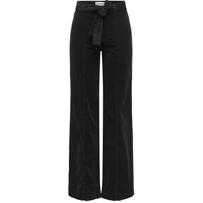 ONLY Onlmadison-Nessa Hw Wide Belt Cord PNT, svart, S / 32L ONLY Onlmadison-Nessa Hw Wide Belt Cord PNT, svart, S / 32L