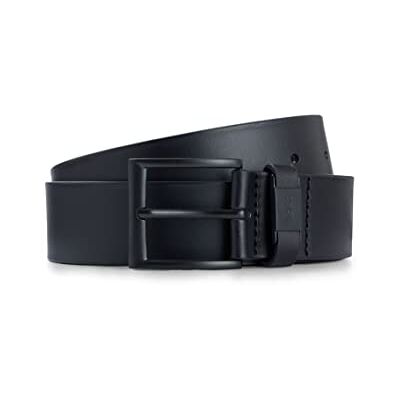 Boss Herr Connio-B Sz40 bälte av italienskt läder med logotyp på slingan, Black1, 120 Boss Herr Connio-B Sz40 bälte av italienskt läder med logotyp på slingan, Black1, 120