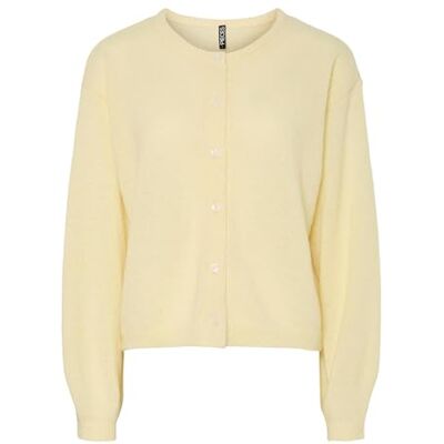PIECES dam Pcida Ls O-hals stickad kofta Pwp mm, Fransk vanilj, M PIECES dam Pcida Ls O-hals stickad kofta Pwp mm, Fransk vanilj, M
